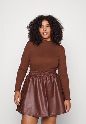 NMDRAKEY HIGHNECK - Long sleeved top - cappucino
