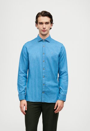 Hackett London INDIGO DOBBY - Camisa - light denim blue