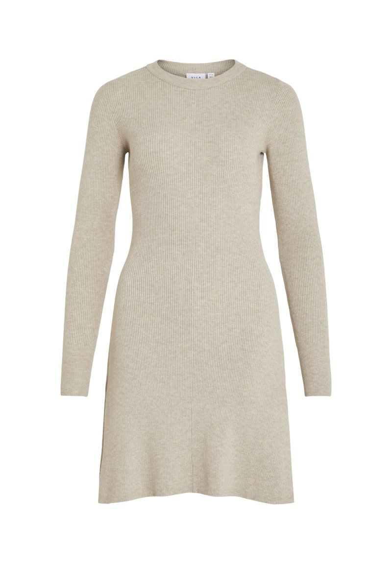 Vila Gebreide jurk beige Vila Gebreide jurk beige