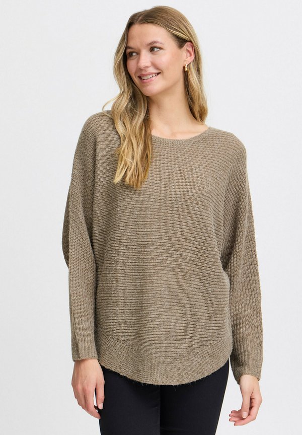 FREretta - Jumper - walnut melange