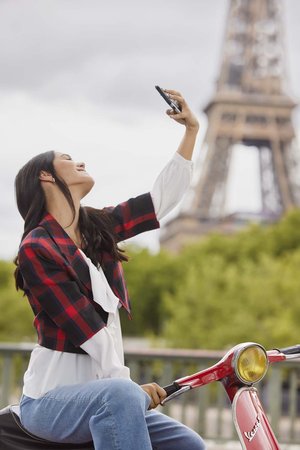 CHECK BLAZER - Blézer - red