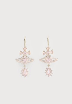 MASHA EARRINGS - Fülbevalók - platinum-coloured/pink