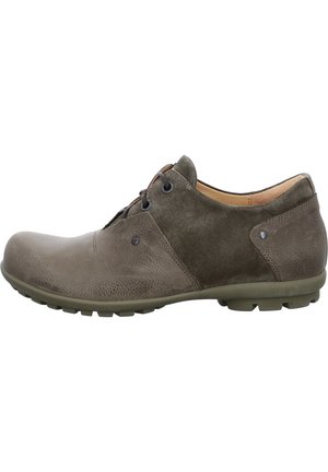 Think! Kong - Herren Schuhe Schnürschuh Glattleder schwarz