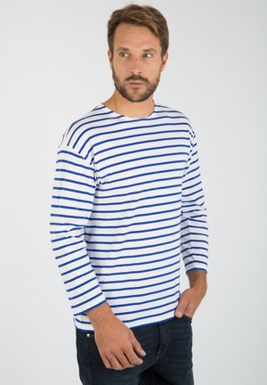 Armor lux BEG MEIL MARINIÈRE - T-shirt à manches longues - blanc etoile