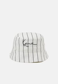 Karl Kani SIGNATURE PINSTRIPE BUCKET HAT UNISEX - Klobouk - white