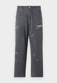 SEAGULL PRINT PANTS - Jean boyfriend - grey