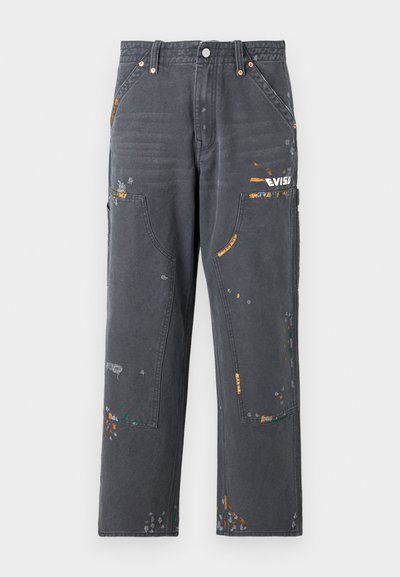 Evisu SEAGULL PRINT PANTS - Blugi loose fit - grey