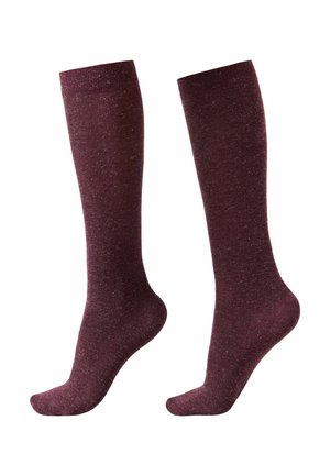 Kniestrümpfe - burgundy