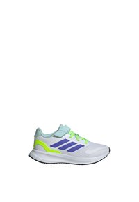 adidas Performance RUNFALCON 5   - Chaussures de running sur route - cloud white    blue   lucid lemon