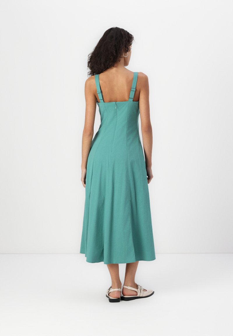 a&f mila midi dress Abercrombie & Fitch The A&F Mila Midi Dress - Day dress - hedge green/green