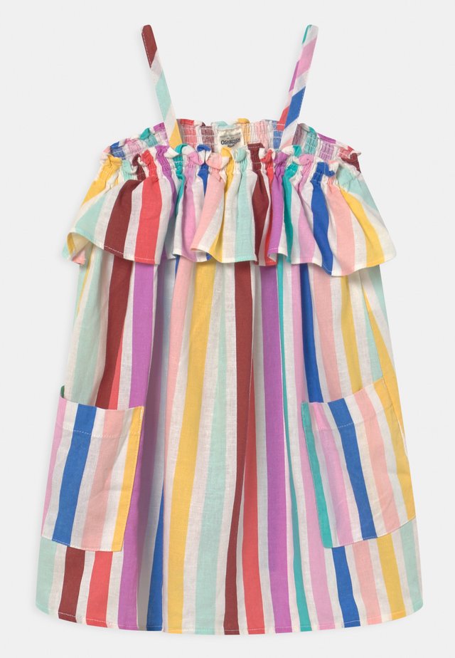 Rainbow Stripe Dress - Robe d'été - yellow/red/multi-coloured