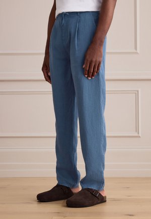 Next, TAPERED FIT - 100% LINEN - Püksid - light blue