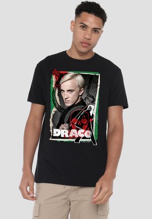 Cotton Soul, HARRY POTTER DRACO MALFOY PHOTO COLLAGE - Print T-shirt - black