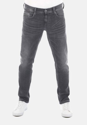 OREGON - Jeans fuselé - used black denim