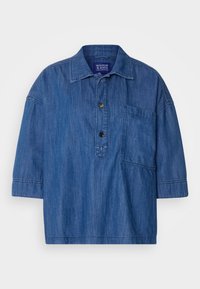 LIGHTWEIGHT POPOVER SHIRT - Blūze - washed indigo
