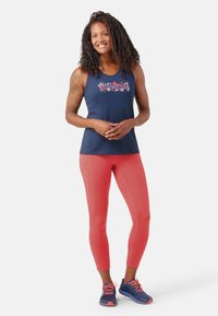 Smartwool FLORAL MEADOW GRAPHIC - T-shirt print - deep navy