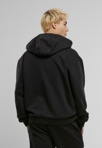 Urban Classics VINTAGE  - Športna jopa s kapuco na zadrgo - black