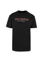 T-shirt Homme ROCAWEAR Noir Avec Logo Doré - Taille 2XL - Occasion Très Bon état