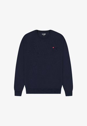 Wrangler, LONG SLEEVE SIGN_OFF_CREW FOR MENS - REGULAR FIT . - Sweatshirt - navy