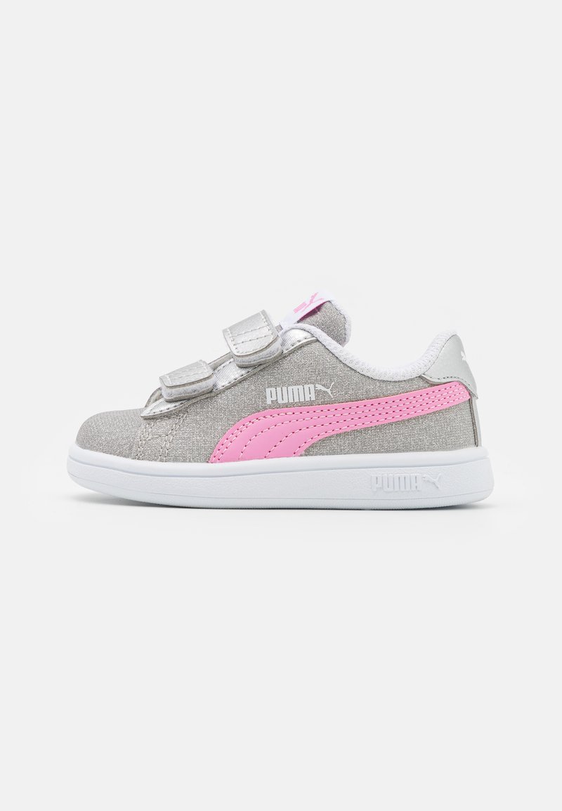 Puma SMASH GLITZ GLAM - Sneaker low - silver/lilac/white/silberfarben - Zalando.de