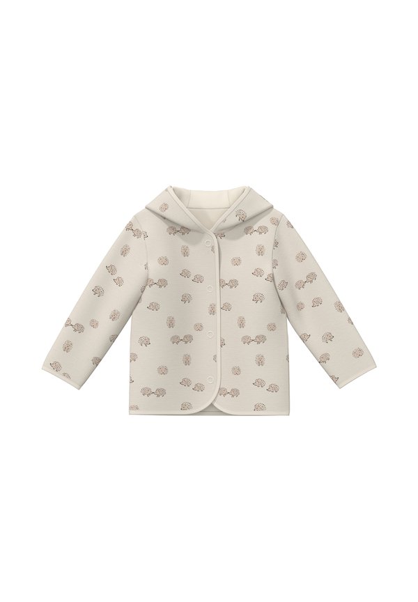 UNISEX WENDE MIT UND PASPELDETAILS - Sweatjacke - helles beige