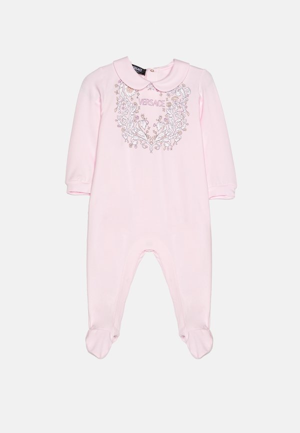 BABY BODYSUIT WITH FEET LOGO BAROCCO PRINT UNISEX - Strampler