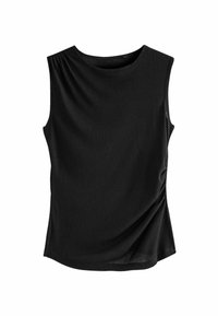 Next RUCHED SHOULDER SIDE DETAIL - REGULAR FIT - Top - black