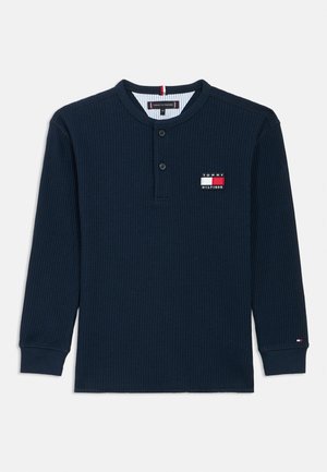 HERITAGE HENLEY TEE - Ilgarankovis viršutinės dalies drabužis - dark night navy