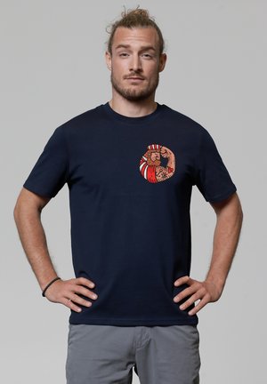 watapparel SEEMANN - Print T-shirt - french navy