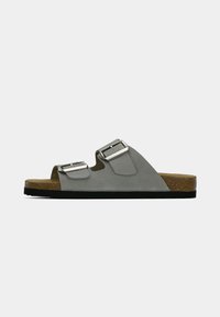 LEATHER UNISEX - Mules - grey