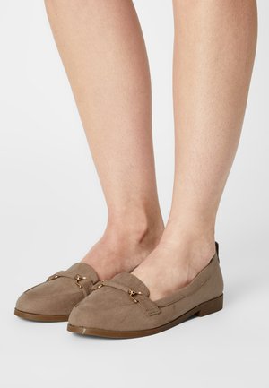 WIDE FIT LOON - Slippers - taupe
