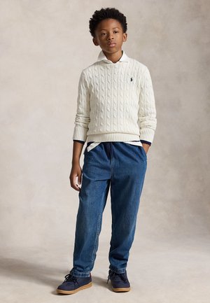 Polo Ralph Lauren CABLE-KNIT COTTON SWEATER 7-14Y - Πουλόβερ - nevis