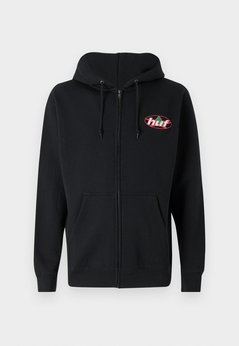 HUF Sweater met rits zwart