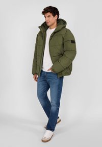 RESPECT PADDED WITH HOOD - Winterjacke - khaki