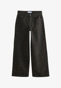 Unselected, chocolate brown true leopard print