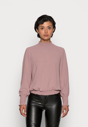 ONLMETTE INGA HIGH NECKSMOCK - Blouse - elderberry