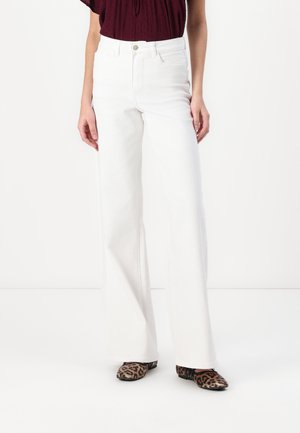 JDYFELINA FINA WIDE  - Wide leg - white denim