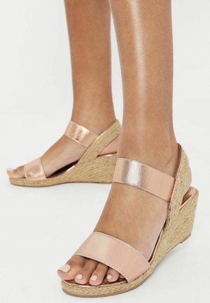 Lipsy REGULAR FIT - ELASTIC LOW - Sandály na platformě - rose gold