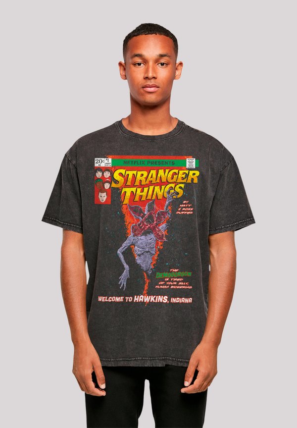 STRANGER THINGS COMIC COVER NETFLIX TV SERIES - T-Shirt print - schwarz