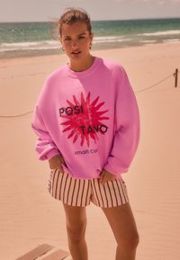 Next POSITANO CITY GRAPHIC PRINT CREW NECK - Felpa - pink