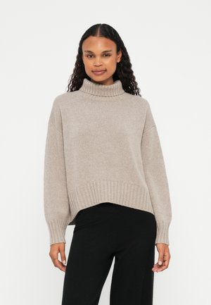 PULLOVER HIGHNECK - Jersey de punto - natural sand