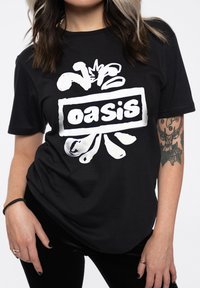 Paradiso Clothing SPLAT BAND LOGO - Print T-shirt - black