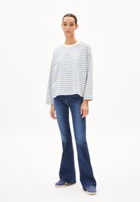 ARMEDANGELS FRANKA STRIPE - Maglietta a manica lunga - iceberg blue undyed