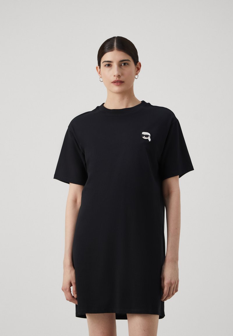 Karl Lagerfeld Dress Ikonic Mini Logo Black