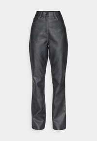 HIGH RISE STRAIGHT - Pantaloni - black