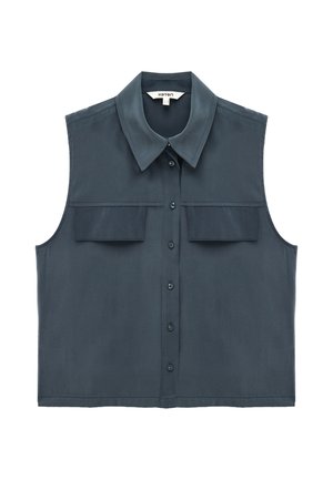 Koton, SLEEVELESS SHIRT. - Hemdbluse - dark blue