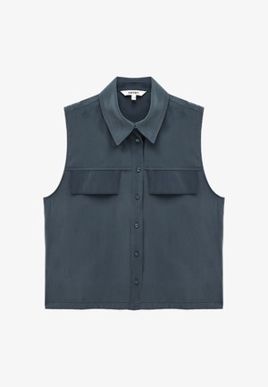 Koton, SLEEVELESS SHIRT. - Hemdbluse - dark blue