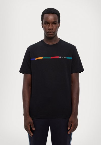 PS Paul Smith REG FIT SS T SHIRT - T-shirts med print - black
