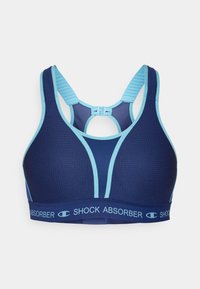 SHOCK ABSORBER ULTIMATE RUN BRA PADDED - Sportski grudnjak s jakom potporom - dark blue
