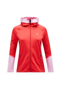 W RIDER ZIP HOOD - Fliisjakk - knallrot
